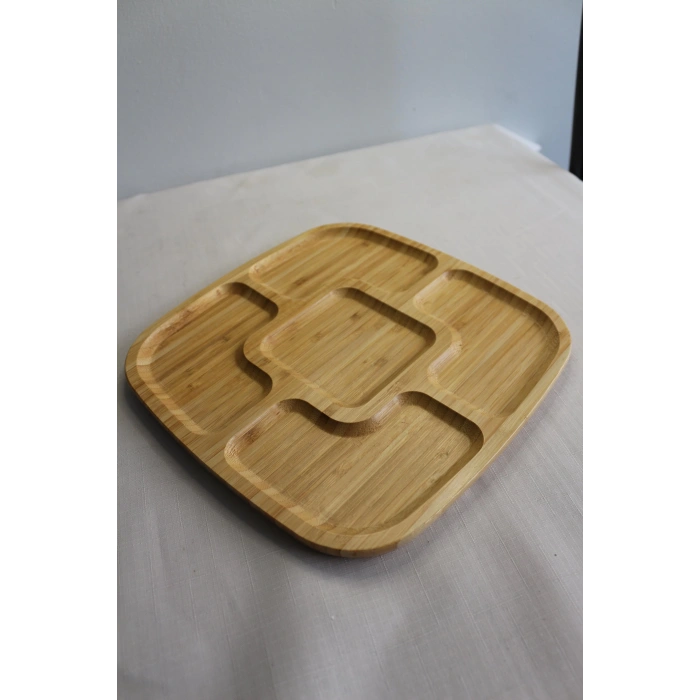 Bambu Sunum 25cm-5 Bölmeli