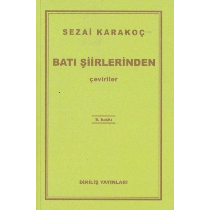 Batı Şiirlerinden Çeviriler