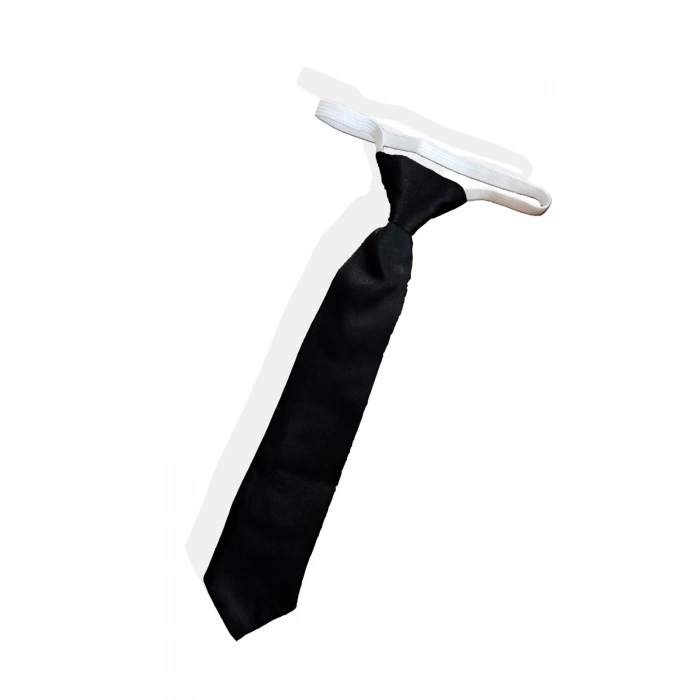 Bebek & Çocuk Siyah 1-7 Yaş Lastikli Kravat