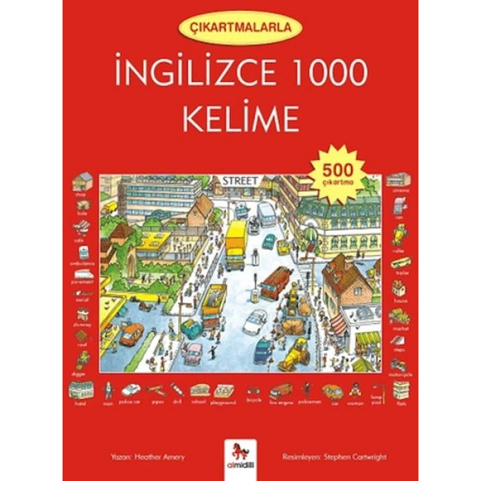 Çıkartmalarla İngilizce 1000 Kelime (500 Çıkartma)