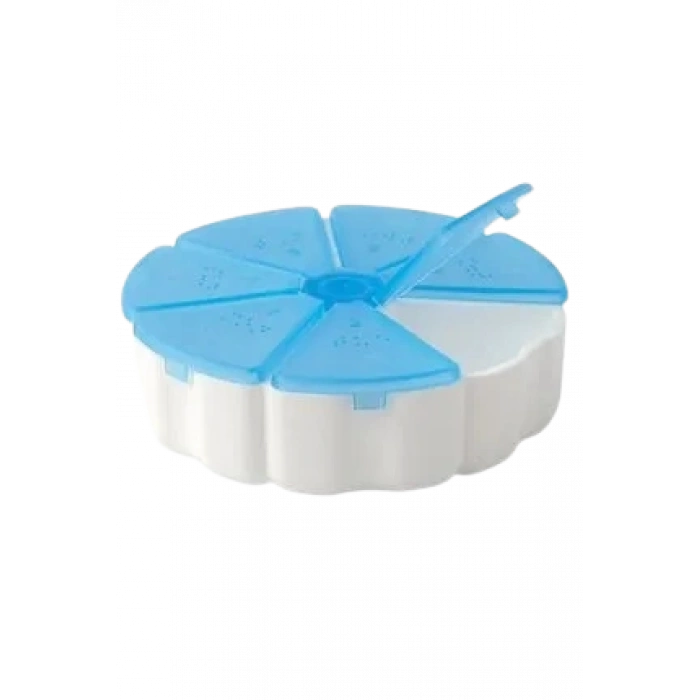 Haftalık Ilaç Kutusu Yuvarlak Ilaç Saklama Kutusu 7 Bölmeli