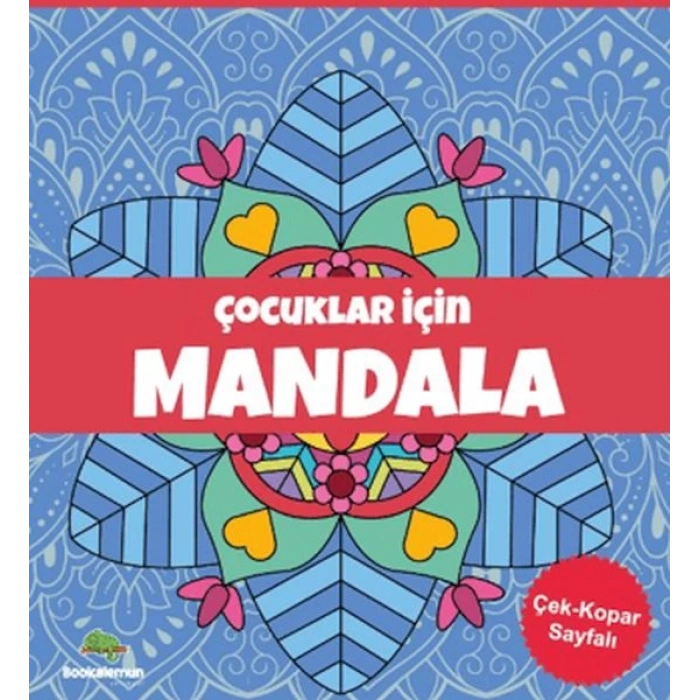 Çocuklar İçin Mandala - Mavi