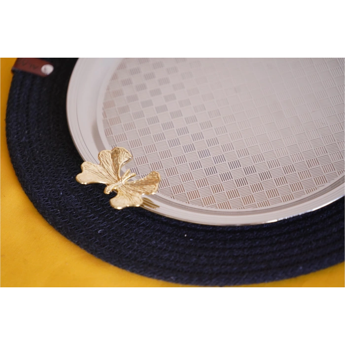 Cooker Yuvarlak Kelebek Desenli Tepsi 25cm