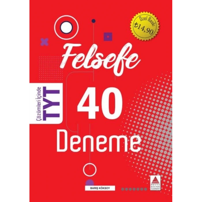 Delta Kültür TYT Felsefe 40 Deneme (Yeni)