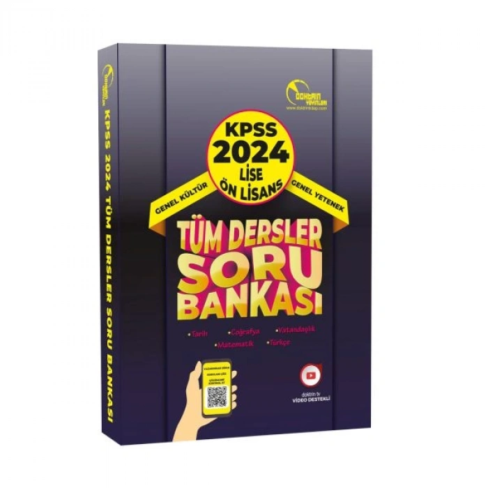 Doktrin Yayınları 2024 KPSS Lise Önlisans Tüm Dersler Tek Kitap Soru Bankası