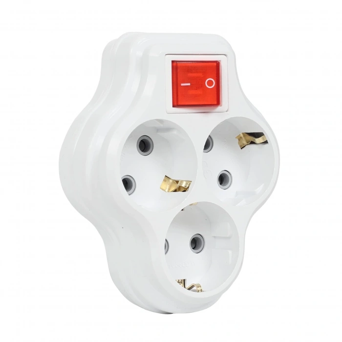 Far 3lü Anahtarlı Priz Golyat