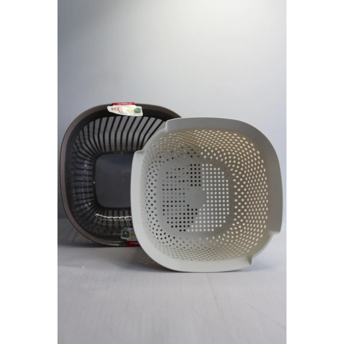 Folylife Linea Süzgeçli Kare Badya 4lt