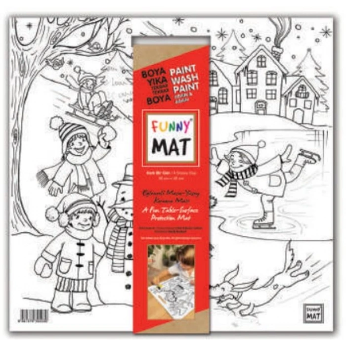 Funny Mat - Karlı Bir Gün 40x40cm