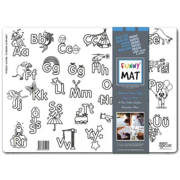 Funny Mat - Türkçe Alfabe 33,5x48cm