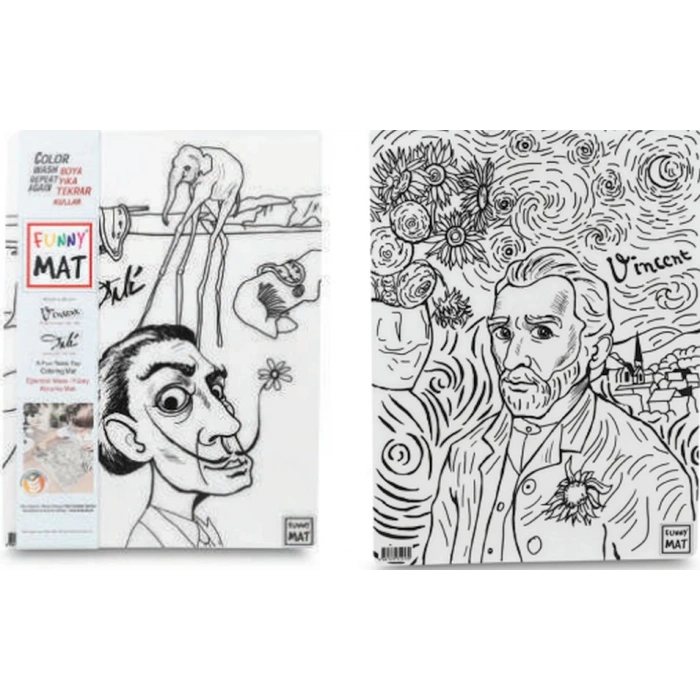 Funny Mat - Vıncent Van Gogh Ve Salvador Dalı 25 X 35 Cm