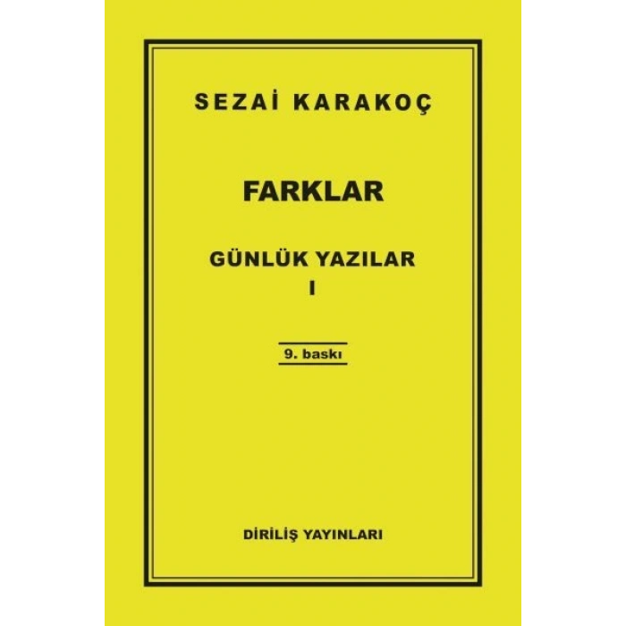 Günlük Yazılar 1 - Farklar