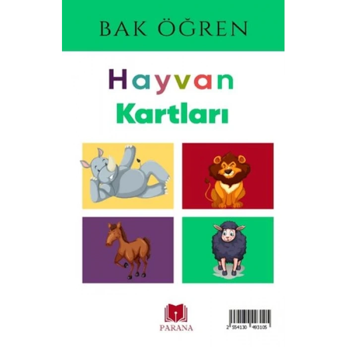 Hayvanlar - Bak Öğren Kartları - İlk Bilgilerim