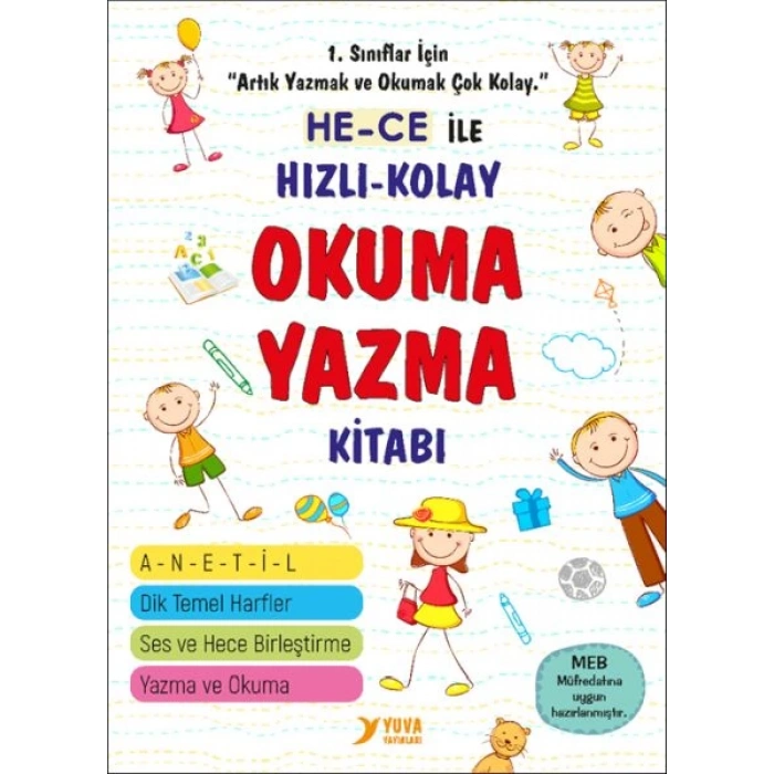 Hece ile Hızlı Kolay Okuma Yazma Kitabı