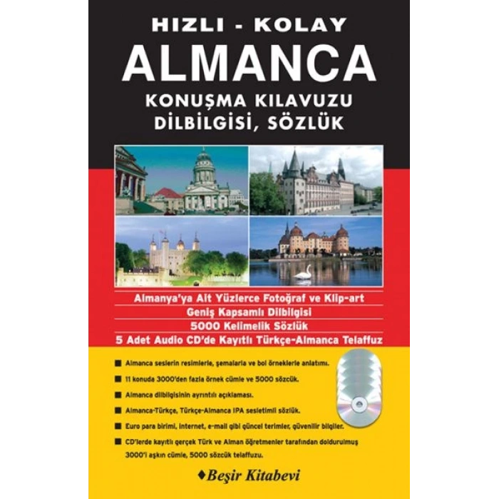 Hızlı Kolay Almanca Konuşma Kılavuzun Dilbilgisi Sözlük Karekodlu