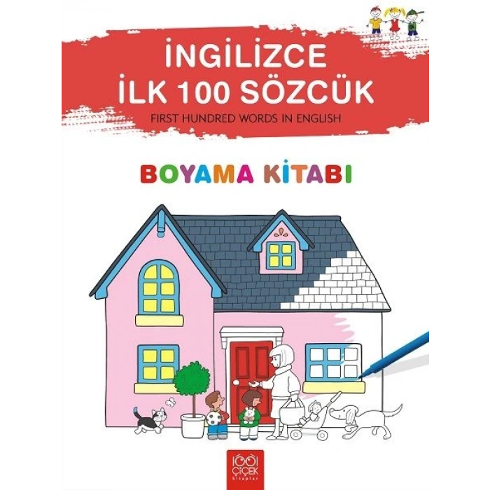 İngilizce İlk Yüz Sözcük Boyama Kitabı