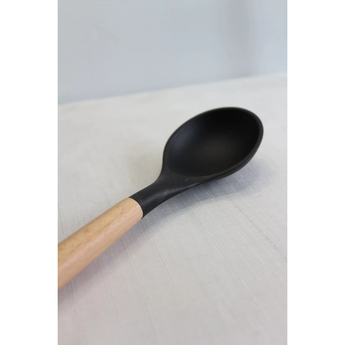 Ivory Bambu Saplı Silikon Kaşık