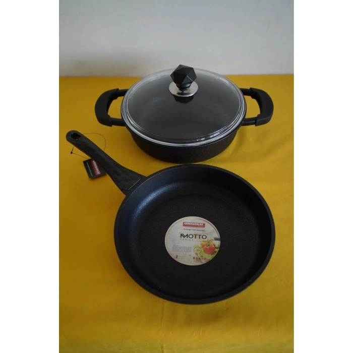 Kahramanlar Motto 2li Set 1 Tencere 1 Tava