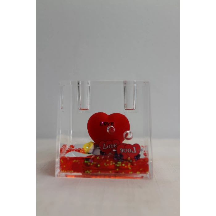 Kalpli Cam Hediyelik Kalemlik