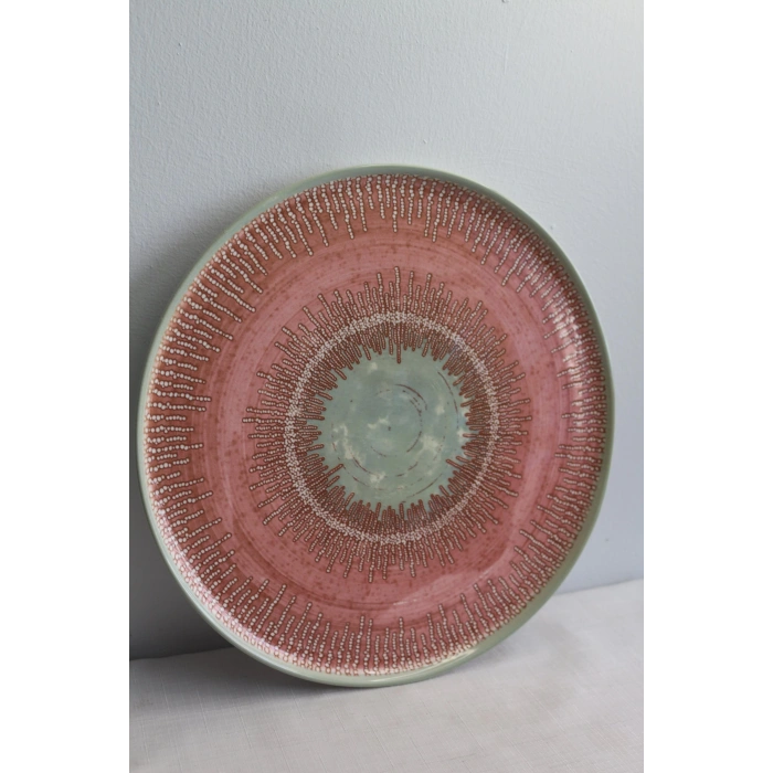 Keramika Ephesus Pembe Servis Tabak 28cm