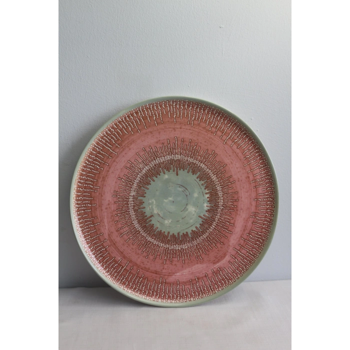 Keramika Ephesus Pembe Servis Tabak 28cm