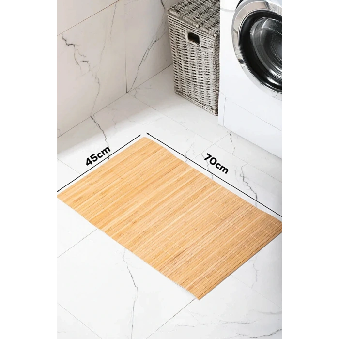 Bambu Banyo Matı Kaydırmaz Çok Amaçlı Mat 70x45 cm