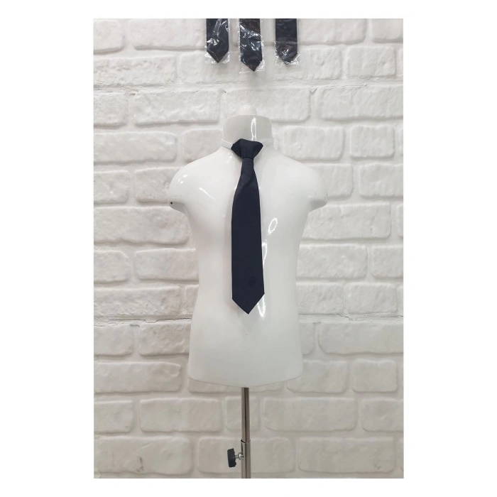 Erkek Çocuk 1-7 Yaş Lastikli Kravat ve Lastikli Papyon Siyah Renk 2 Parça Set