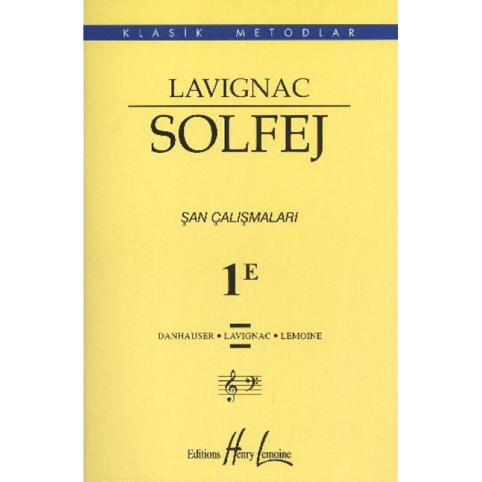 Lavignac Solfej 1E Şan Çalışmaları
