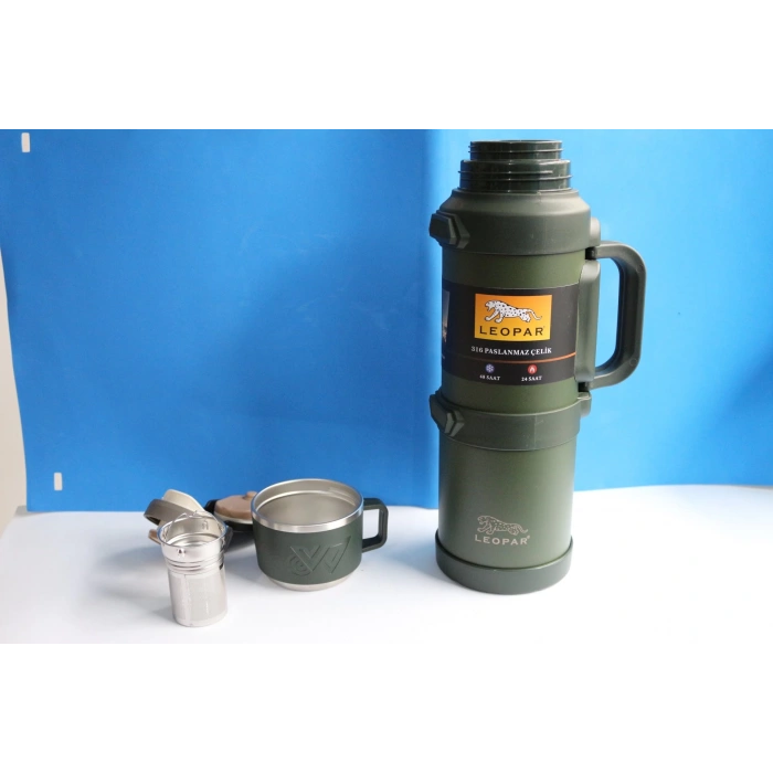 Leopar Çelik Kamp Termosu 2.5 Litre YK1421