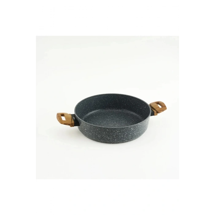 Leydi Marble Natura Granit Kısa Tencere 28 Cm