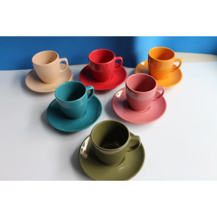 Magic Renkli 6lı Kahve Takımı