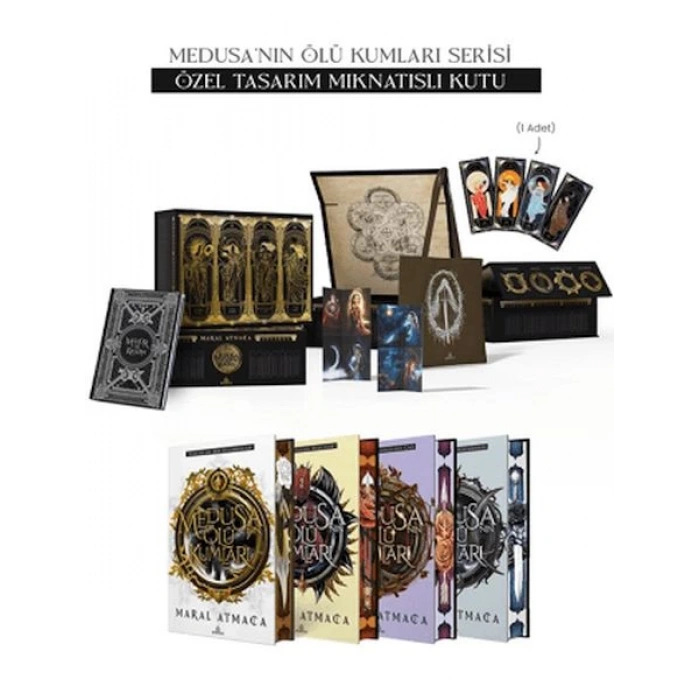 Medusanın Ölü Kumları Serisi - Hediyeli Yan Boyamalı Mıknatıslı Kutu (Ciltli)