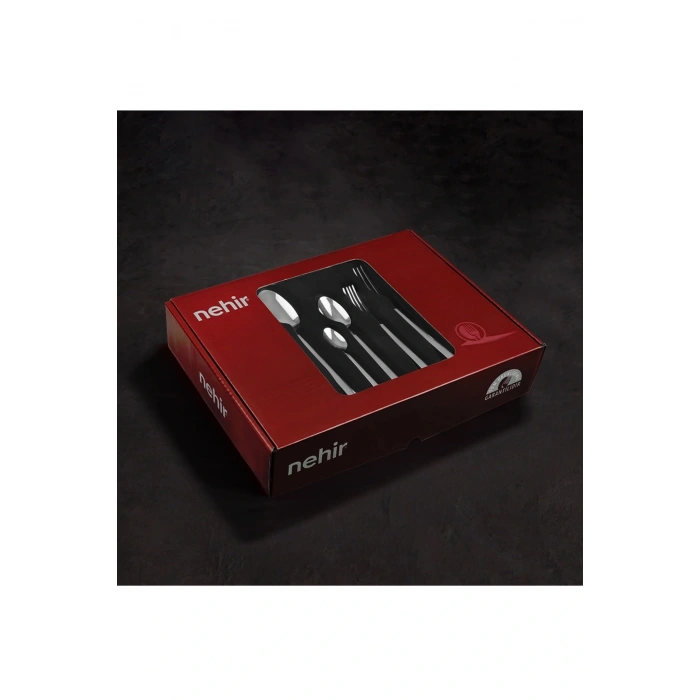 Nehir Lizbon Sade 12 Kişilik 60 Parça Kutulu Çatal Kaşık Bıçak Takımı