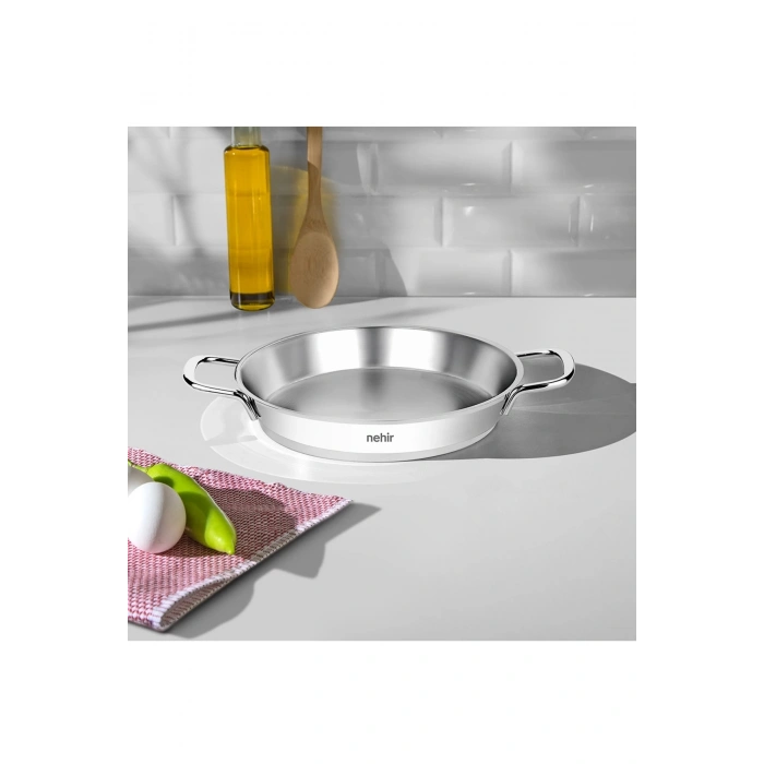 Nehir Silver Çelik İtalyan Omlet Sahan 18 cm Kapaksız