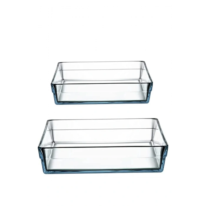 Paşabahçe 159129 Borcam Premium Kare Tepsi 2li Set