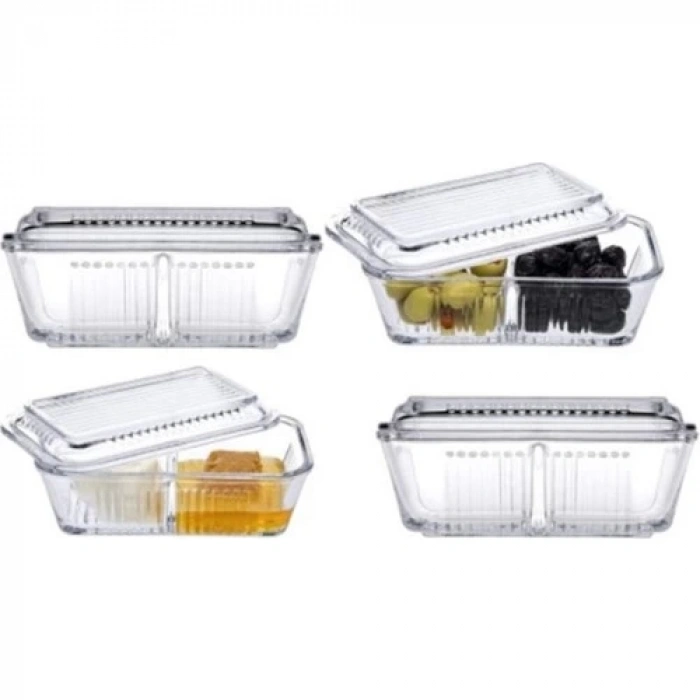 Paşabahçe 96764 Frigo Bölmeli Saklama Kabı 4 Adet