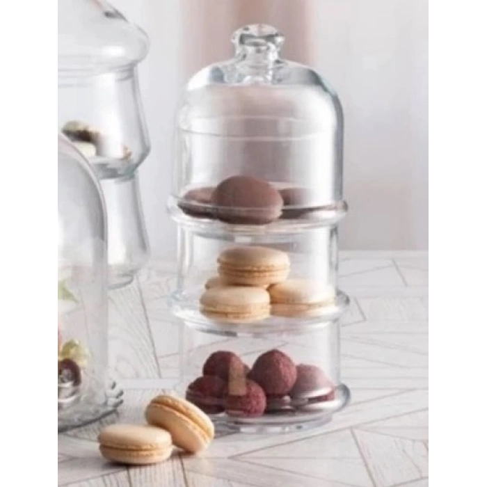 Paşabahçe 96986 Küçük Villa Patisserie 3 Katlı Kurabiyelik