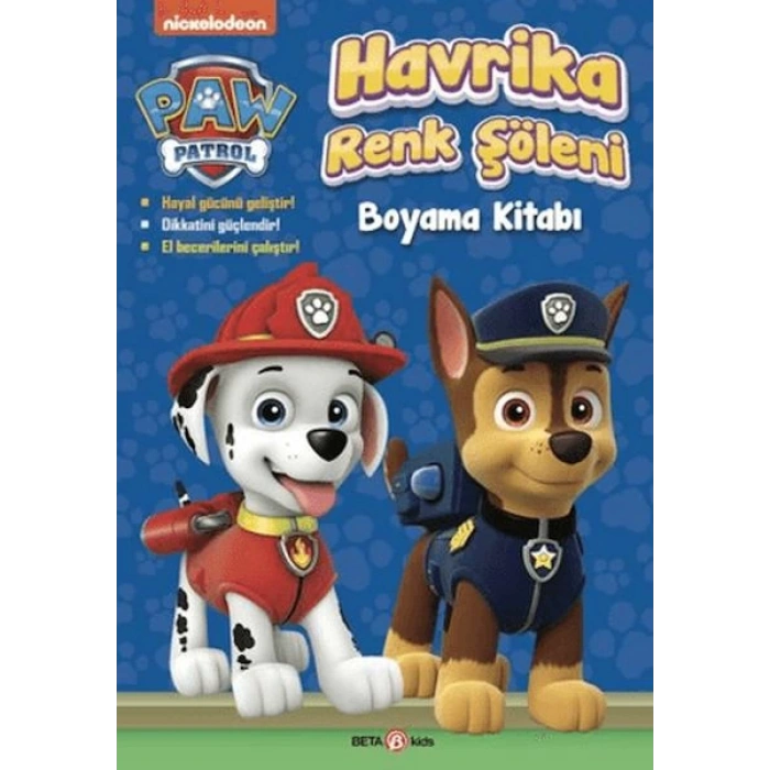 Paw Patrol Havrika Renk Şöleni Boyama Kitabı