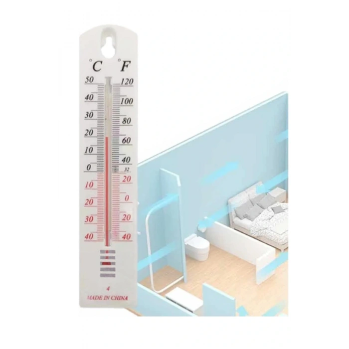 Plastik İç ve Dış Mekan Termometresi