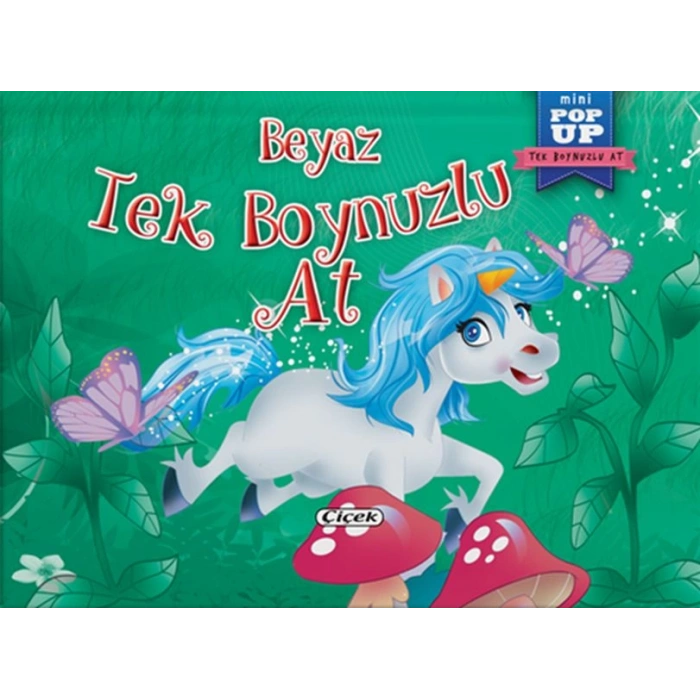 Pop-Up Mini Tek Boynuzlu At - Beyaz Tek Boynuzlu At