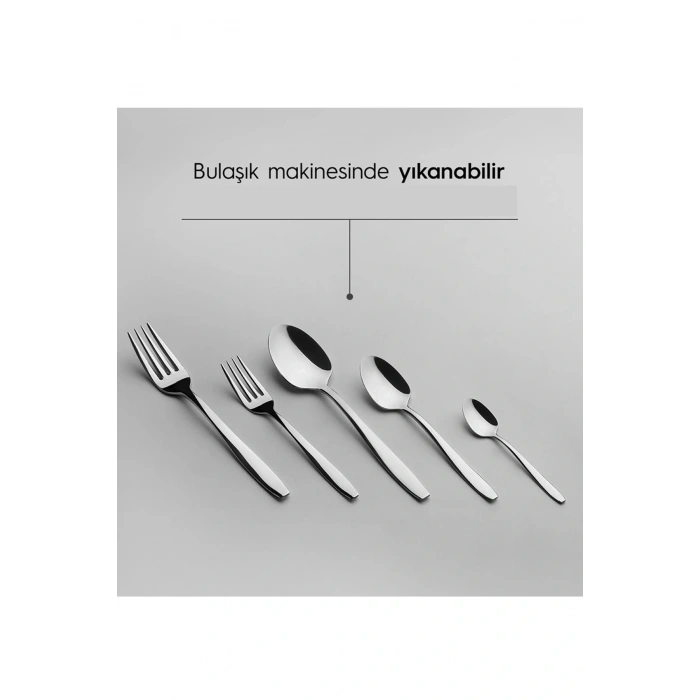 Nehir Sahra Sade 12 Kişilik 60 Parça Çatal Kaşık Takımı