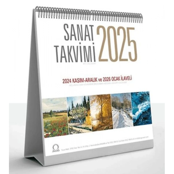Sanat Takvimi 2025 Masa Takvimi