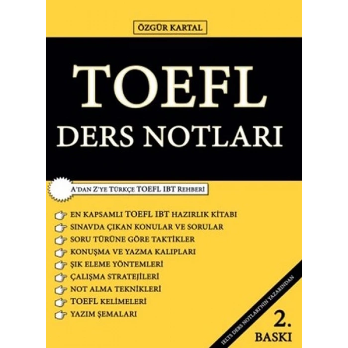 Sokak Kitapları Yayınları TOEFL Ders Notları