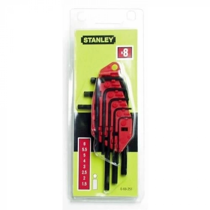 Stanley ST069251 8 Parça Allen Anahtar Takımı
