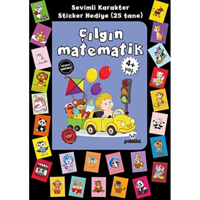 Stickerlı 4+ Yaş Çılgın Matematik