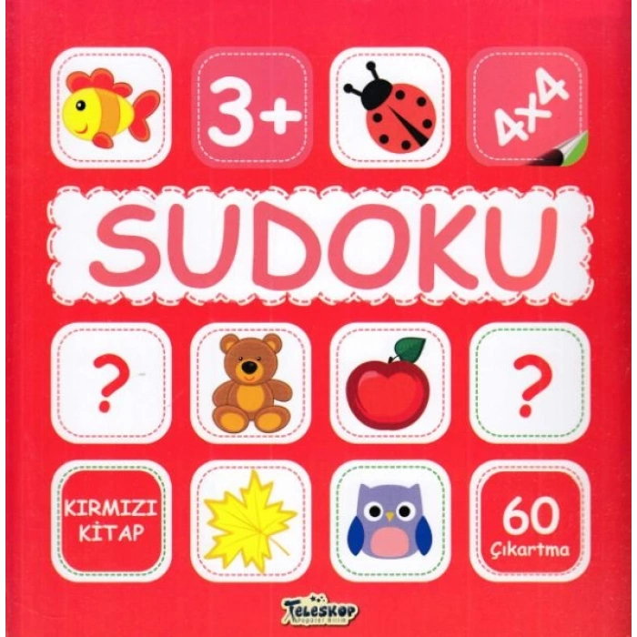 Sudoku 4X4 Kırmızı Kitap