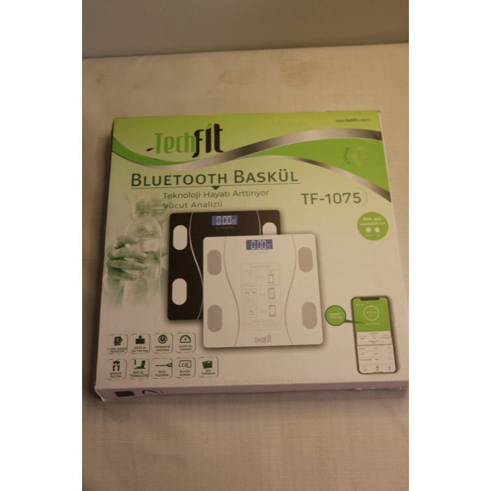 Techfit TF1075 Dijital Baskül Bluethootlu Analizli