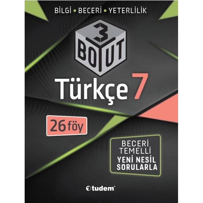 Tudem 7. Sınıf Türkçe 3 Boyut (Yeni)