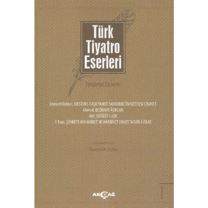 Türk Tiyatro Eserleri 1 / Tanzimat Dönemi