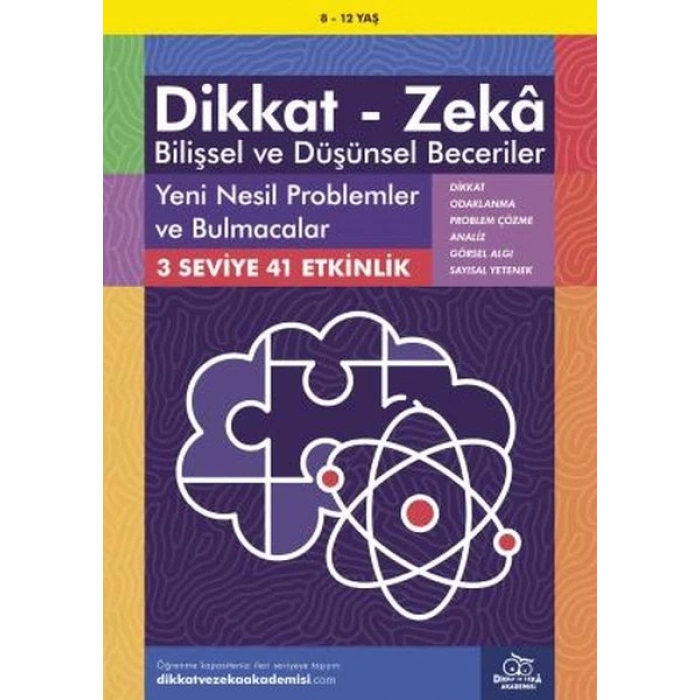 Yeni Nesil Problemler ve Bulmacalar (8-12 Yaş) - Dikkat Zeka