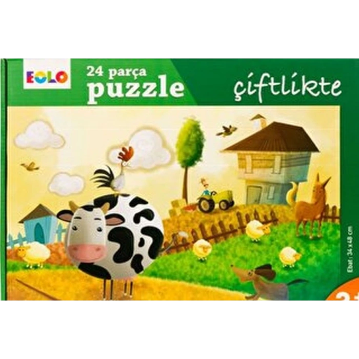 Yer Puzzle-24 Parça Puzzle - Çiftlikte